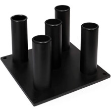 Yes4All AEA6 Vertical Barbell Storage Rack Stand, 5 Bars,7inches x 2.2inch