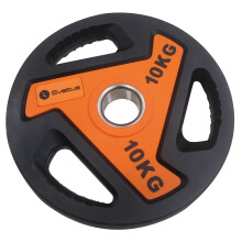 Sveltus 3812 Disc Bar for Unisex, Orange/Black, 10 Kg