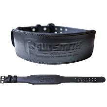 Gunsmith Fitness Apex Lifting Belt - Ultra Premium Handmade, All Black Olympic & Powerlifting (Olympic 6/7mm Double Prong, XXL)