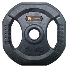 Sveltus Pump Disc, Handles, 2.5 kg, Unisex Adult, Black