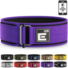 Self-Locking Weight Lifting Belt | Premium Weightlifting Belt for Serious Functional Fitness, Weight Lifting, and Olympic Lifting Athletes (Extra