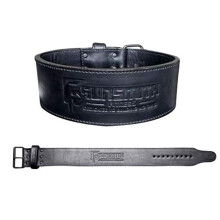Gunsmith Fitness Apex Lifting Belt - Ultra Premium Handmade, All Black Olympic & Powerlifting (Power 10mm Double Prong, XXL)