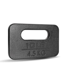 Yes4All ZC4Y Cast Iron Rucking Weight Plate for Backpack, 4,5 KG | 10 POUND, Black