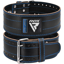 RDX Weight Lifting Belt for Men Women, IPL USPA Approved, 6mm Thick 100% Leather, 4? Powerlifting Back Support, Squat Deadlift Bodybuilding Exercise