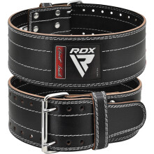 RDX Weight Lifting Belt for Men Women, IPL USPA Approved, 6mm Thick 100% Leather, 4? Powerlifting Back Support, Squat Deadlift Bodybuilding Exercise