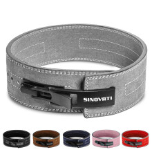 Premium Weightlifting Belt Made of Cowhide Leather with Buckle, Weightlifting Lever Belt for Fitness, Powerlifting, Strength Training, Bodybuilding,