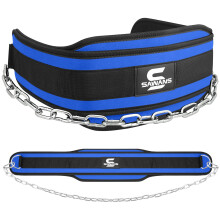 Dip Belt with 36 Inches Heavy Duty Bodybuilding Weight Lifting Dip Steel Chain for Pull Ups Exercise Gym Workout Powerlifting Training Neoprene Back