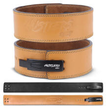 Hustlers Only Weight Lifting Belt with Lever Buckle Genuine Leather Gym Belt for Deadlift, Power Lifting, Workout Belt 10mm thickness for Back
