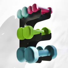 meollo | Weight Rack | 3 Levels | 100% Steel | Made in Europe | Dumbbell Rack | Home Gym Equipment | Fitness Equipment | Weight Storage Racks |