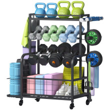 Lifewit Weight Rack for Home Gym, Dumbbell Rack, Kettlebell Rack, Yoga Mat Holder, Home Gym Storage with Wheels for Strength Training, Yoga