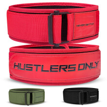 Hustlers only Weight Lifting Belt with Quick Locking for Bodybuilding, Powerlifting, Cross Training and Deadlift Back Support Bellt with adjustabale