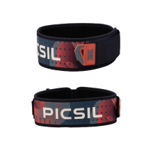 PICSIL - Neoprene Lumbar Belt for Weightlifting | Official Competition Support | Versatile Buckle | Comfort & Durability | Ideal for Powerlifting &