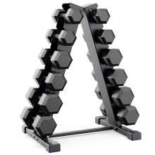JX FITNESS Dumbbell Rack Fitness A-Frame Dumbbell Rack - 6 Tier Weight Rack for Dumbbells - Stand Only
