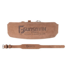 Gunsmith Fitness Weight Lifting Belt ? Shibusa Genuine Leather Handmade Back Support Lifting Belts for Men & Women ? Bodybuilding, Squats &