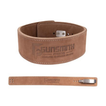 Gunsmith Fitness Weight Lifting Belt ? Shibusa Genuine Leather Handmade Back Support Lifting Belts for Men & Women ? Bodybuilding, Squats &