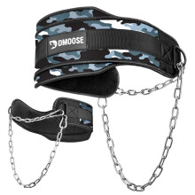 DMoose Dip Belt for Weightlifting, Weight Belt with Chain for Pullup, Gym Lifting Belt for Powerlifting, Squat, Bodybuilding, Heavy Duty Steel,