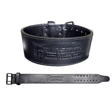 Gunsmith Fitness Apex Lifting Belt - Ultra Premium Handmade, All Black Olympic & Powerlifting (Power 10mm Double Prong, L)