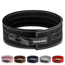 Premium Weightlifting Belt Made of Cowhide Leather with Buckle, Weightlifting Lever Belt for Fitness, Powerlifting, Strength Training, Bodybuilding,