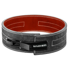 Professional Weightlifting Belt Made of Cowhide Leather with Buckle, Weightlifting Lever Belt for Fitness, Powerlifting, Strength Training,