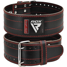 RDX Weight Lifting Belt for Men Women, IPL USPA Approved, 6mm Thick 100% Leather, 4? Powerlifting Back Support, Squat Deadlift Bodybuilding Exercise