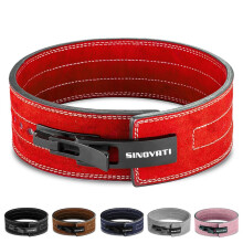 Premium Weightlifting Belt Made of Cowhide Leather with Buckle, Weightlifting Lever Belt for Fitness, Powerlifting, Strength Training, Bodybuilding,