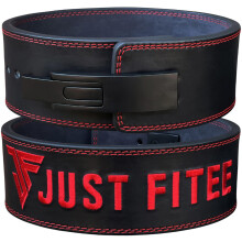 Just Fitee Weightlifting lever Belt Powerlifting Belts,gym belts,Strength Belts 4 Inch 10-13 mm for Men and Women with stainless steel Lever Buckles
