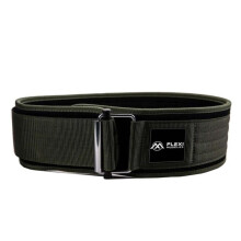 Flexi Muscles Quick Lock Weightlifting Belt - Adjustable Back Support with Metal Buckle - Ideal for Powerlifting, Cross Training, and Olympic Lifting