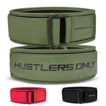 Hustlers only Weight Lifting Belt with Quick Locking for Bodybuilding, Powerlifting, Cross Training and Deadlift Back Support Bellt with adjustabale