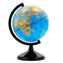 Exerz Educational World Globe 14cm - Political Map in Italian - Swivel Rotating Desk Top Globe - Diameter 14cm (Italian))