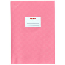 Herlitz 5204011, Book Cover A4, Raffia Fabric, Pack of 25 Yellow a4 Pink