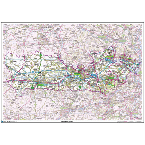 Berkshire County Map-Paper
