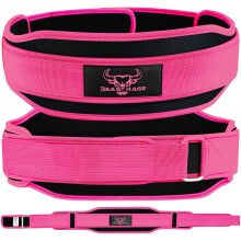 Weight Lifting Belt Double Strength 5.5 Padded Neoprene Back Gym Bodybuilding Deadlifts Lifting Exercise Fitness Workout Belts Men Women Lumbar