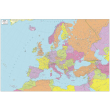 MapSherpa: Europe Political Wall Map - 91 x 61 cm Poster - Front Lamination