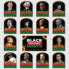 XNXQLFPY Black History Month Posters Classroom Decorations,Black History Month Poster Inspire Students,15 Pieces Educational And Learning Activities