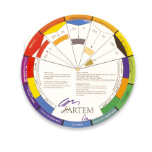 Hartem - Chromatic Circle in Spanish and English | Bilingual Chromatic Color Wheel | Guide to Mixing and Matching Colors | Ideal for Art, Design, DIY