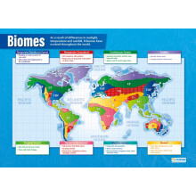 Daydream Education Biomes | Geography Posters | Laminated Gloss Paper measuring 850mm x 594mm (A1) | Geography Classroom Posters | Education Charts