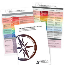metaFox Emotions Compass & Needs Compass | 2-in-1 Bundle | Name Your Feelings & Identify Your Needs | for Emotional Intelligence and Nonviolent