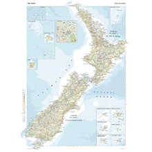 The Times Atlas: New Zealand - 92 x 67 cm Poster - Front Lamination