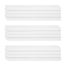 PATIKIL 75 Sheets Ruled Sentence Strips, 3" x 12" Cardstock 210GSM Writing Paper Black Lined Sentence Strips for Teachers Classrooms Offices Homes,