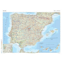 The Times Atlas: Spain and Portugal - Compact - 56 x 41 cm Poster - Front Lamination
