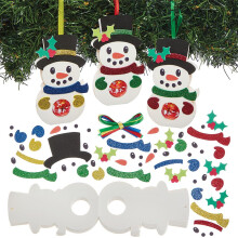 Baker Ross FN612 Snowman Chocolate Holder Decorations ? Pack of 8, Christmas Craft Kits for Kids, Perfect for Christmas Gifts and Party Favourites