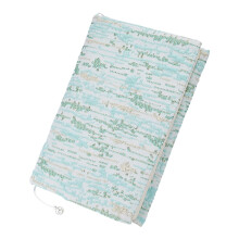 FINGERINSPIRE A5 Cloth Book Covers 215x162mm Light Green Stripe Pattern Fabric Book Protector Books Sleeves Cloth Books Protector for Notebooks