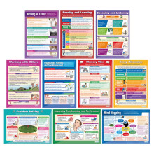 Daydream Education Functional Skills Life Skills Posters - Set of 10 - Gloss Paper - 850mm x 594mm (A1) - Functional Skills Classroom Charts