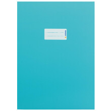 HERMA 19755 Cardboard Notebook Covers DIN A4, Book Covers with Labelling Field Made of Sturdy and Extra Strong Paper, Set of 10 Exercise Book