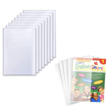 A4 Clear Exercise Book Covers,Transparent Book Cover,Clear Plastic Book Coves,A4 Exercise Book Notebook Transparent Protector Cover,Waterproof Ripstop