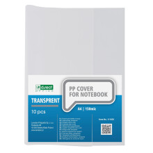 D.RECT Notebook Covers Set of 10 DIN A4 Transparent - Book Covers Made of Durable and Wipe-Clean Polypropylene Film Strong, 150 Microns Clear