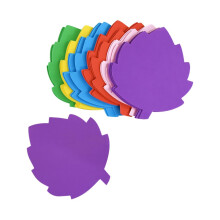 JIHUOO 24 Pcs 15 x 14cm Foam Leaf Cut Outs Assorted Color Leaves Foam Cutouts Large Autumn Leaf Cutouts Printable Leaves Cut Outs Colorful Bulletin