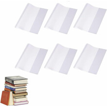 Clear Exercise Book Covers, Transparent Book Cover, Waterproof Ripstop PVC Protectors Sleeve, for School Home Office, 6 Pieces, 26,3 cm x 19,5 cm
