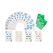 edxeducation School Friendly Playing Cards | Mathss Learning Game | Set of 8 Decks | 448 Cards Numbered 0-13 | Teach Counting, Addition, Subtraction