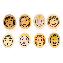 Yellow Door Jumbo Emotion Stones | Set of Eight Play Stones to Understand Feelings | Happy, sad, Surprised, and Angry | Early Educational Toy for Kids